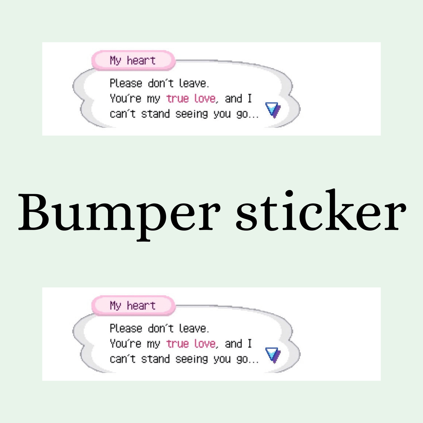 True love Bumper Sticker - Digital Dolls