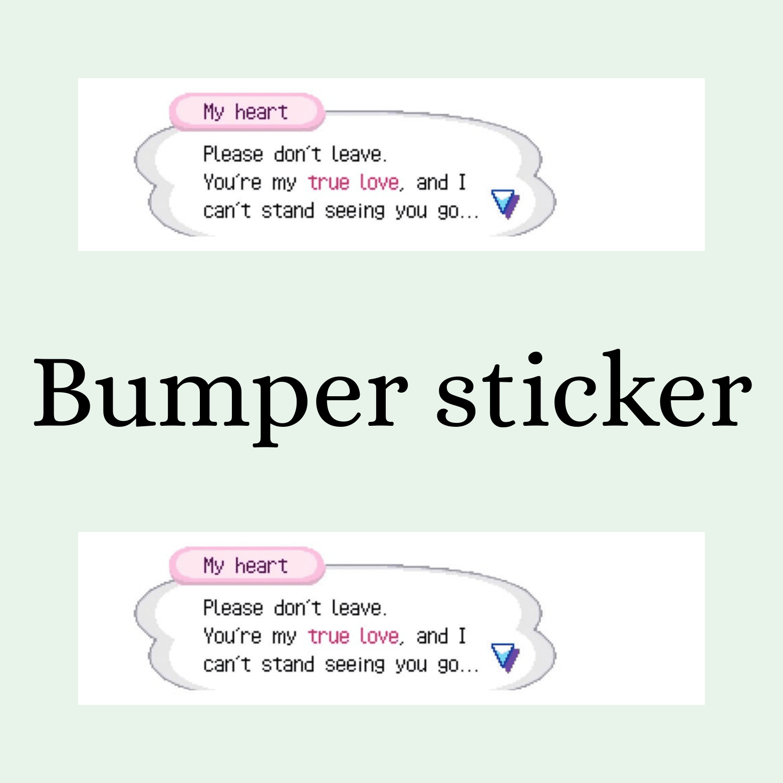 True love Bumper Sticker - Digital Dolls