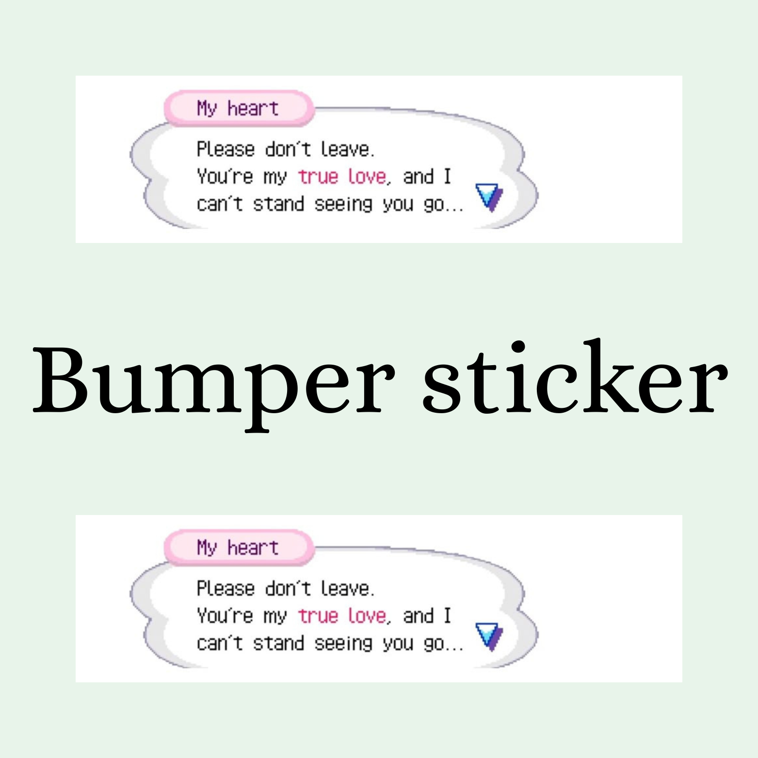 True love Bumper Sticker