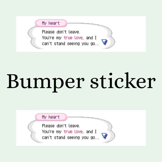True love Bumper Sticker - Digital Dolls