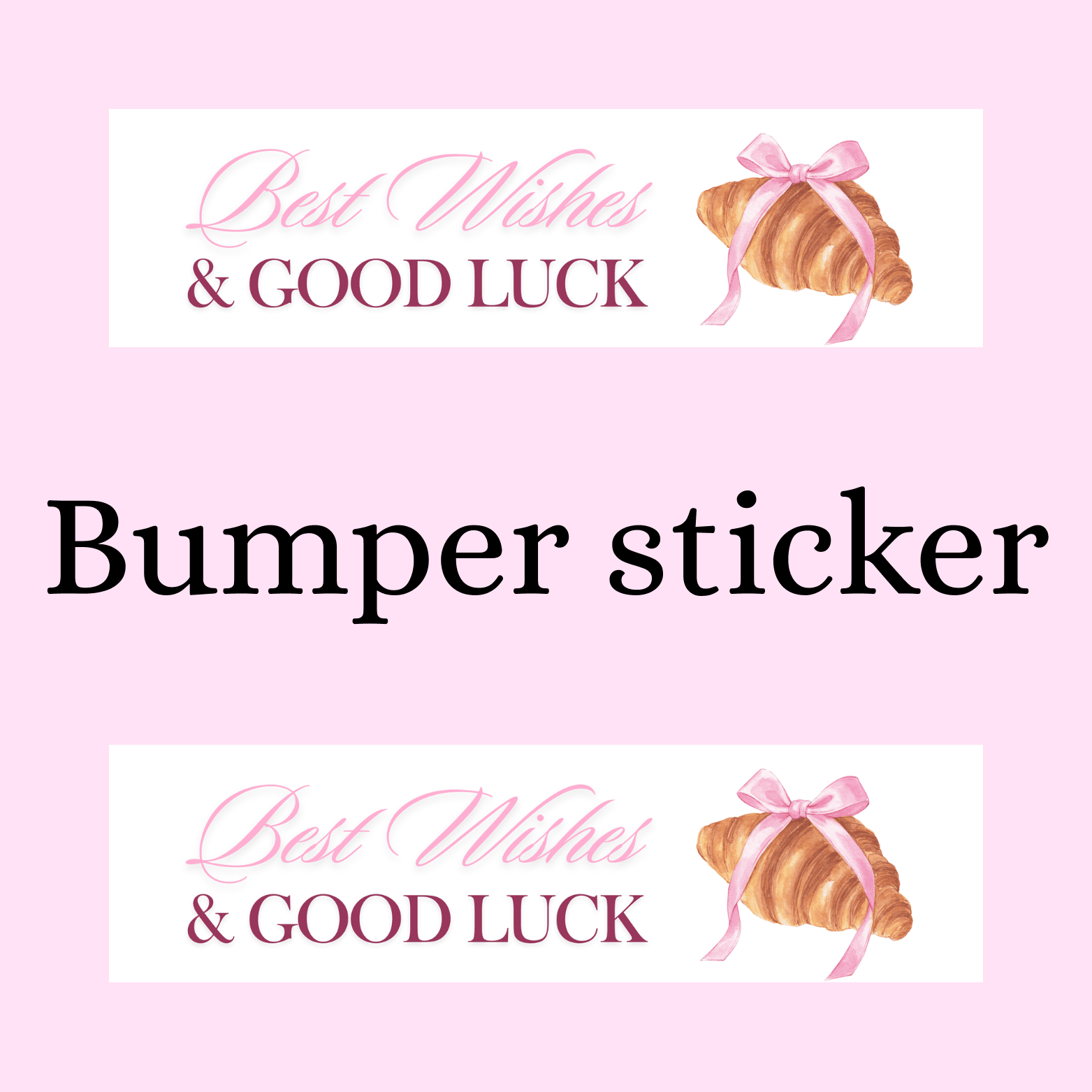 Best Wishes Bumper Sticker - Digital Dolls