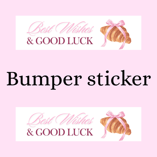 Best Wishes Bumper Sticker - Digital Dolls