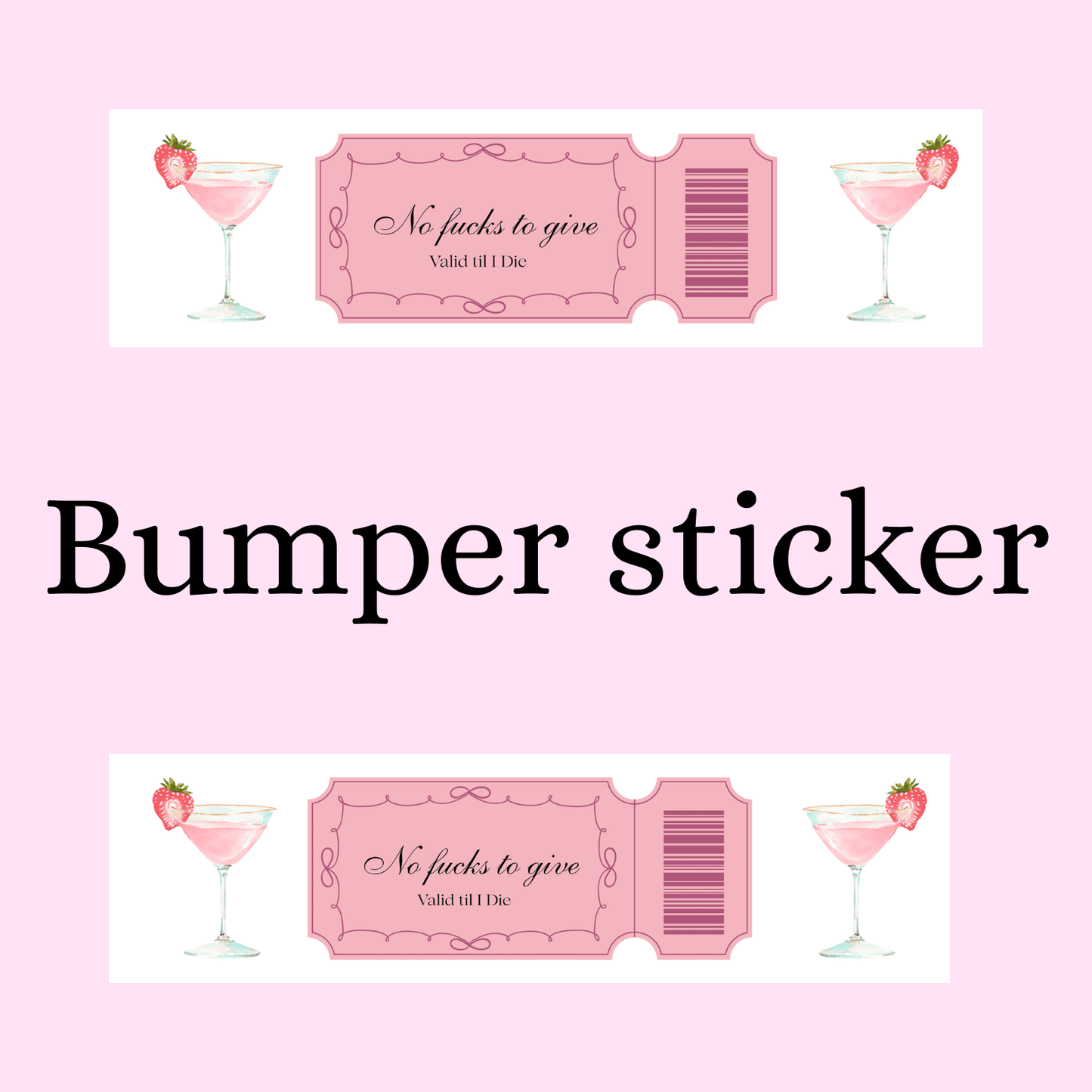 Valid til I die Bumper Sticker - Digital Dolls