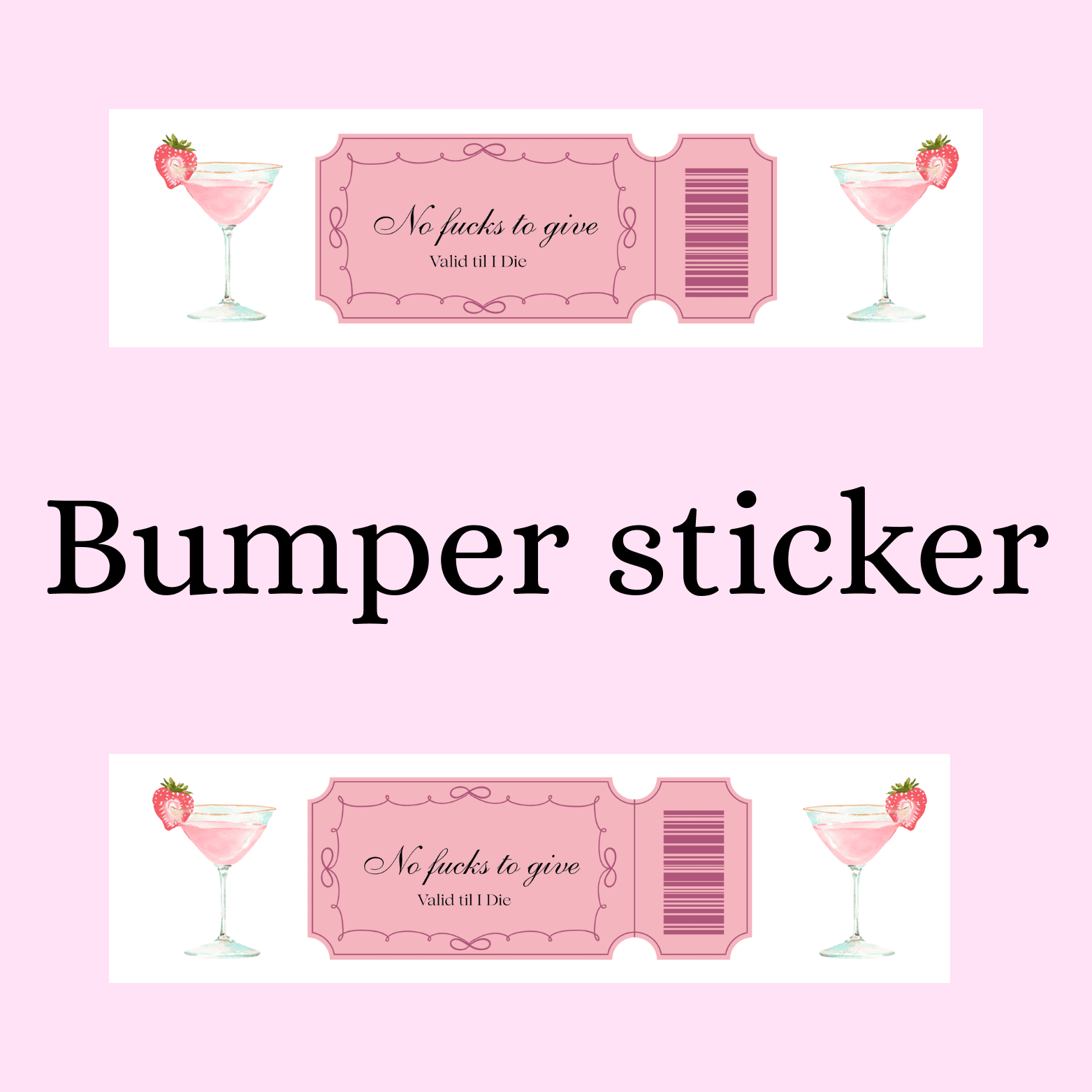 Valid til I die Bumper Sticker - Digital Dolls