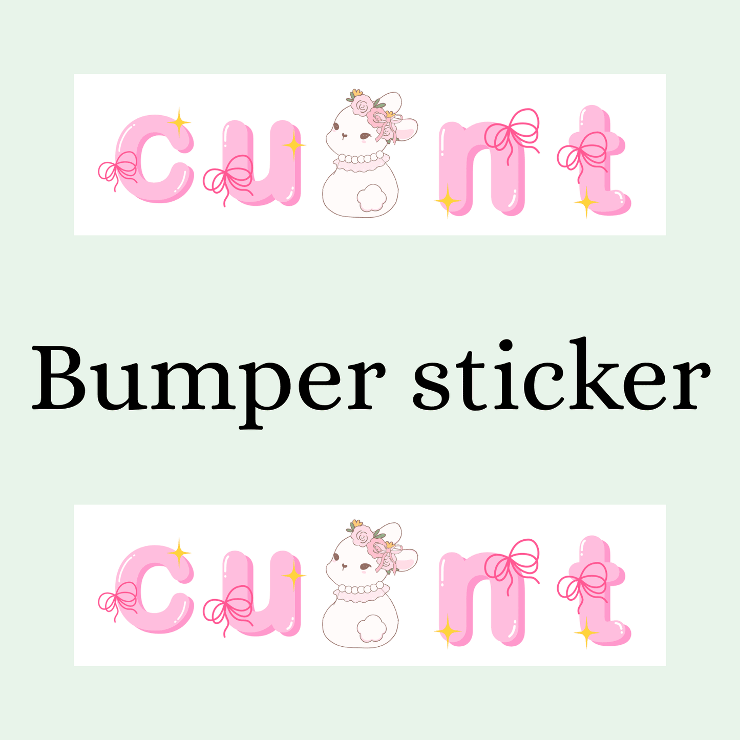 Cu 👀👉 NT Bumper Sticker - Digital Dolls