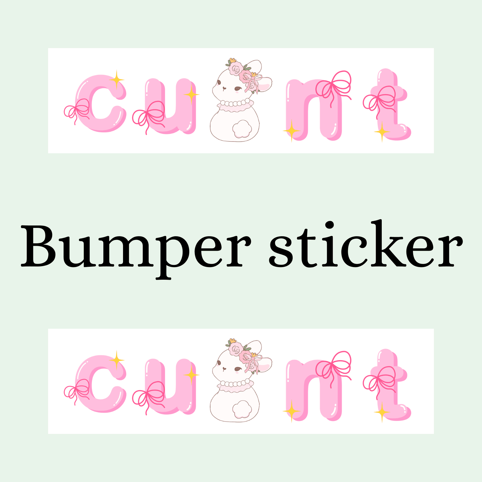 Cu 👀👉 NT Bumper Sticker - Digital Dolls