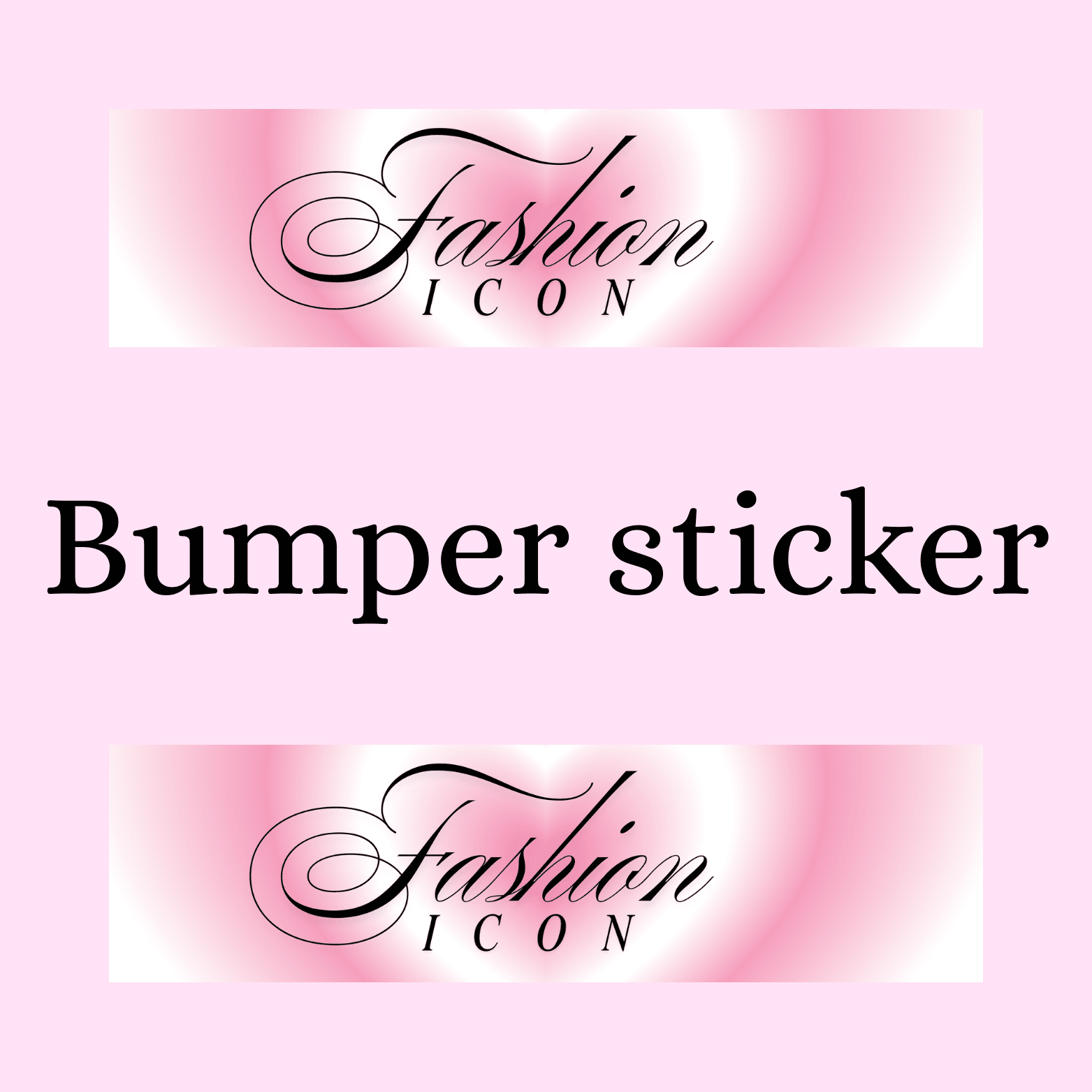 Fashion Icon Bumper Sticker - Digital Dolls